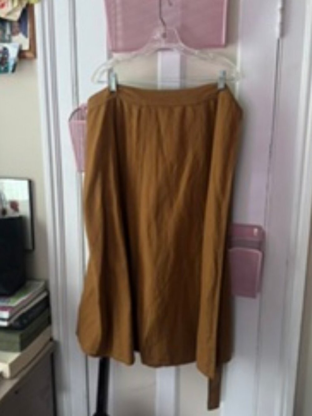 Brown Cotton Wrap Skirt – Size XL 🤎